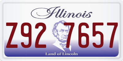 IL license plate Z927657