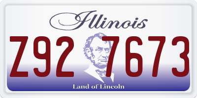 IL license plate Z927673
