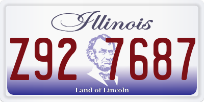 IL license plate Z927687