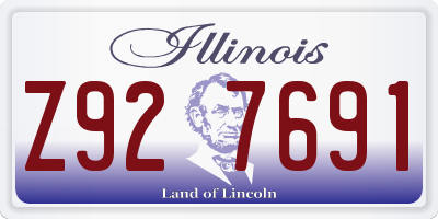 IL license plate Z927691