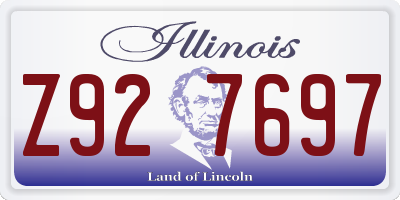 IL license plate Z927697