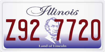IL license plate Z927720
