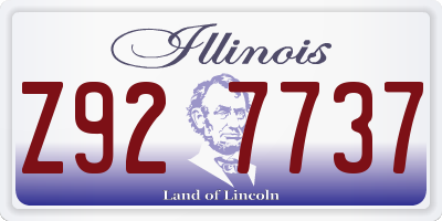 IL license plate Z927737