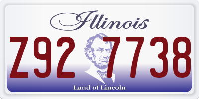 IL license plate Z927738