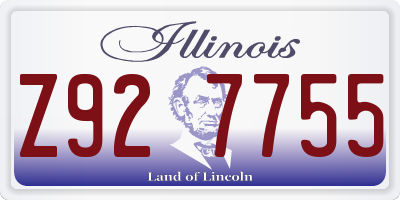 IL license plate Z927755