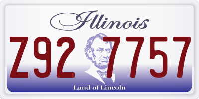 IL license plate Z927757