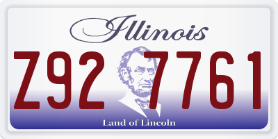 IL license plate Z927761