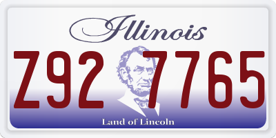 IL license plate Z927765