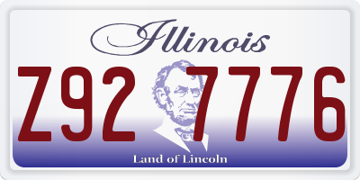 IL license plate Z927776