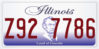 IL license plate Z927786