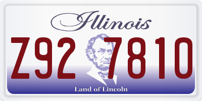 IL license plate Z927810