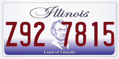 IL license plate Z927815