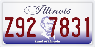 IL license plate Z927831