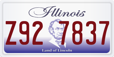 IL license plate Z927837