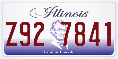 IL license plate Z927841