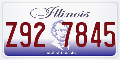 IL license plate Z927845