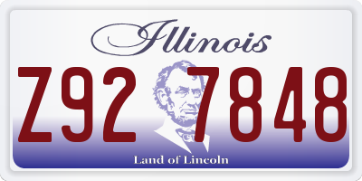 IL license plate Z927848