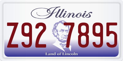 IL license plate Z927895