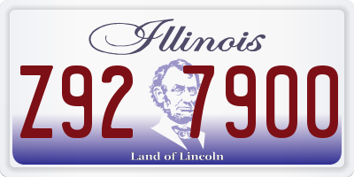 IL license plate Z927900