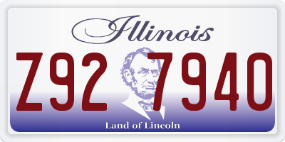 IL license plate Z927940