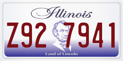 IL license plate Z927941