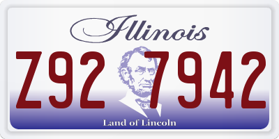 IL license plate Z927942