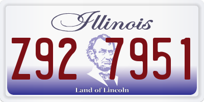 IL license plate Z927951