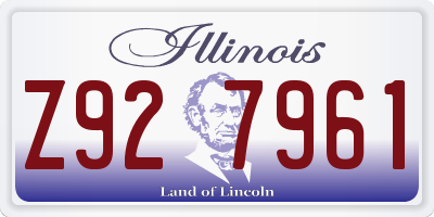 IL license plate Z927961