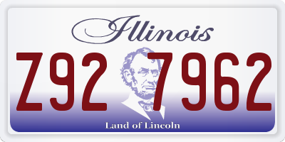 IL license plate Z927962