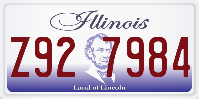 IL license plate Z927984