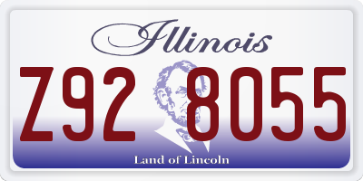 IL license plate Z928055