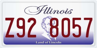 IL license plate Z928057