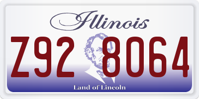 IL license plate Z928064