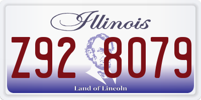 IL license plate Z928079