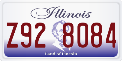 IL license plate Z928084