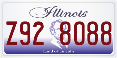 IL license plate Z928088