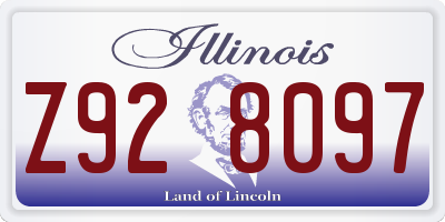 IL license plate Z928097