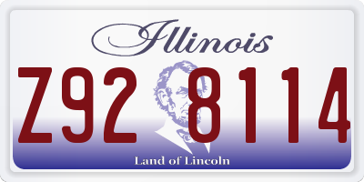 IL license plate Z928114