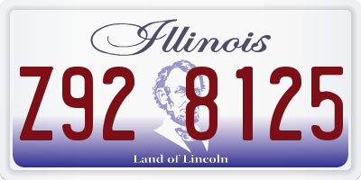 IL license plate Z928125
