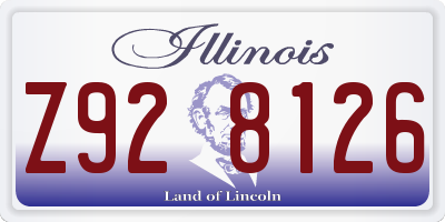 IL license plate Z928126