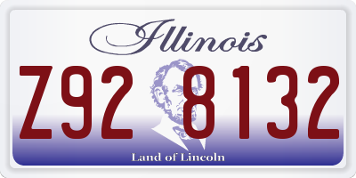 IL license plate Z928132