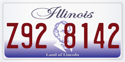 IL license plate Z928142