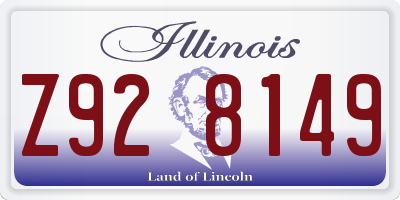 IL license plate Z928149
