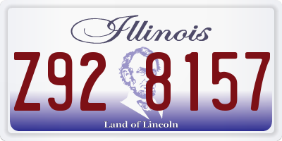 IL license plate Z928157