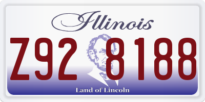 IL license plate Z928188