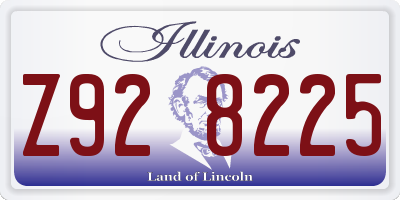IL license plate Z928225