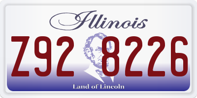 IL license plate Z928226