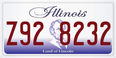 IL license plate Z928232