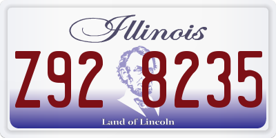 IL license plate Z928235