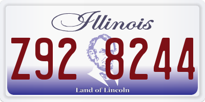 IL license plate Z928244